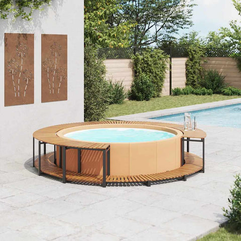 Bordo per Spa 273x53 cm in Legno Massello d'Acacia
