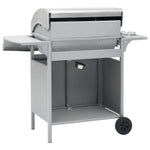 Barbecue e Griglia a Gas 4+1 Fornelli Argento in Acciaio Inox
