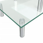 Base per Monitor a 2 Livelli in Vetro Trasparente