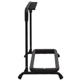 Supporto Pieghevole per Chitarra con 5 Sezioni Nero 74x41x66 cm