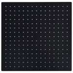 Testa Doccia a Pioggia in Acciaio Inox 40x40 cm Quadrata Nera