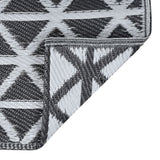 Tappeto da Esterni ARAKIL Nero 190x290 cm in PP