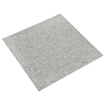 Quadrotte di Moquette 20 pz 5 m 50x50 cm Grigio Chiaro