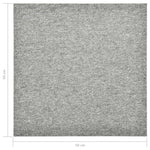 Quadrotte di Moquette 20 pz 5 m 50x50 cm Grigio Chiaro