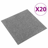 Tappeto 20 pcs Grigio 50 x 50 cm 100% Polipropilene