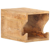 Supporto Bicicletta da Parete 35x25x25 cm in Legno Mango Grezzo
