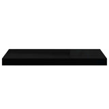 Scaffali a Parete 4 pz Nero Lucido 60x23,5x3,8 cm in MDF