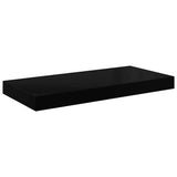 Scaffali a Parete 4 pz Nero Lucido 60x23,5x3,8 cm in MDF