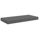 Scaffale a Parete Grigio Lucido 50x23x3,8 cm in MDF