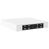 Scaffali a Parete 4 pz Bianchi 23x23,5x3,8 cm in MDF