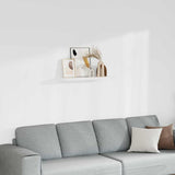 Scaffale a Parete Bianco 80x23,5x3,8 cm in MDF