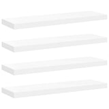Scaffali a Parete 4 pz Bianchi 80x23,5x3,8 cm in MDF