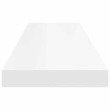 Scaffale a Parete Bianco 90x23,5x3,8 cm in MDF