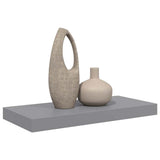 Scaffale a Parete Grigio 50x23x3,8 cm in MDF