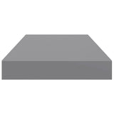 Scaffale a Parete Grigio 50x23x3,8 cm in MDF