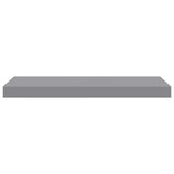 Scaffale a Parete Grigio 60x23,5x3,8 cm in MDF