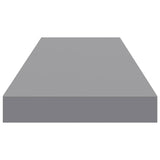 Scaffali a Parete 4 pz Grigi 80x23,5x3,8 cm in MDF