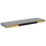 Scaffali a Parete 4 pz Grigi 80x23,5x3,8 cm in MDF