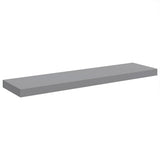 Scaffale a Parete Grigio 90x23,5x3,8 cm in MDF