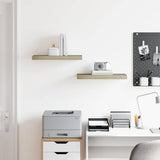 Scaffali a Parete 2 pz Rovere 50x23x3,8 cm in MDF
