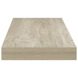 Scaffale a Parete Rovere 60x23,5x3,8 cm in MDF