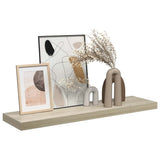 Scaffale a Parete Rovere 90x23,5x3,8 cm in MDF