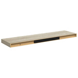 Scaffale a Parete Rovere 90x23,5x3,8 cm in MDF