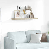 Scaffale a Parete Rovere 90x23,5x3,8 cm in MDF