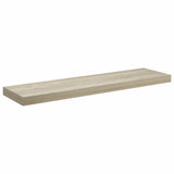 Scaffali a Parete 2 pz Rovere 90x23,5x3,8 cm in MDF
