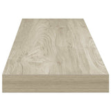Scaffali a Parete 2 pz Rovere 90x23,5x3,8 cm in MDF