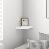 Scaffale Angolare a Parete Bianco 25x25x3,8 cm in MDF