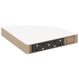 Scaffale Angolare a Parete Bianco 25x25x3,8 cm in MDF