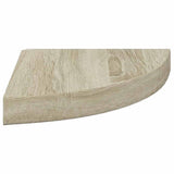 Scaffali Angolari a Parete 2 pz Rovere 25x25x3,8 cm in MDF