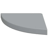 Scaffali Angolari a Parete 4 pz Grigi 35x35x3,8 cm in MDF