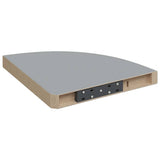 Scaffali Angolari a Parete 4 pz Grigi 35x35x3,8 cm in MDF