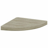 Scaffale Angolare a Parete Rovere 35x35x3,8 cm in MDF