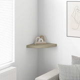Scaffale Angolare a Parete Rovere 35x35x3,8 cm in MDF