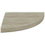 Scaffale Angolare a Parete Rovere 35x35x3,8 cm in MDF
