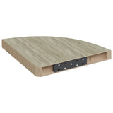 Scaffale Angolare a Parete Rovere 35x35x3,8 cm in MDF