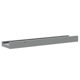 Mensole Loggia per Foto 2 pz Grigie 40x9x3 cm in MDF