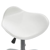 Sgabello da Salone Spa Bianco in Similpelle