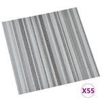 Listoni Pavimenti Autoadesivi 55 pz in PVC 5,11m Grigio Chiaro