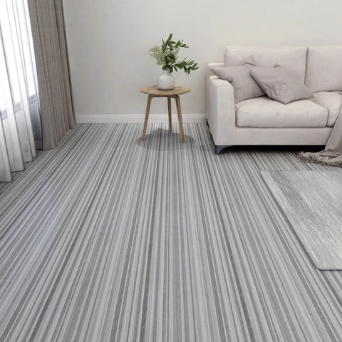 Listoni Pavimenti Autoadesivi 55 pz in PVC 5,11m Grigio Chiaro