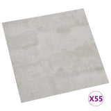Listoni Pavimenti Autoadesivi 55 pz in PVC 5,11m Grigio Chiaro