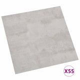 Tavole per Pavimenti 5,11 m 55 pcs PVC Grigio e Grigio Chiaro