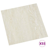 Tavole per Pavimenti 5,11 m 55 pcs PVC Bianco Crema