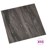 Tavole per Pavimenti 55 pcs Grigio scuro 5,11 m PVC
