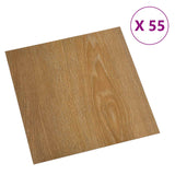 Tavole per Pavimenti 55 pcs Marrone 5,11 m PVC