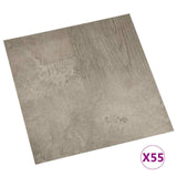 Tavole per Pavimenti 5,11 m 55 pcs PVC Marrone scuro e Grigio