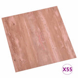 Tavole di Pavimento 55 pcs Rosso 5,11 m PVC